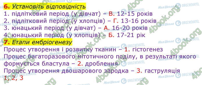 ГДЗ Биология 10 класс страница В1 (6-7)